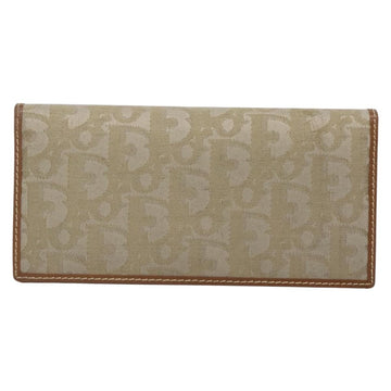 Christian Dior Trotter French Wallet Diorissimo Canvas Green Canvas Wallets Accessory ()