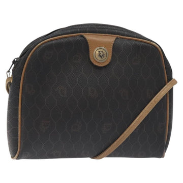 Christian Dior Vintage Honeycomb Shoulder Bag Canvas Black Canvas Bag ()