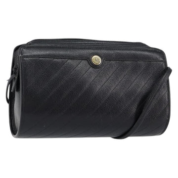Christian Dior Vintage Shoulder Bag Leather Black Leather Shoulder Bag Bag ()