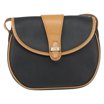 Christian Dior Vintage Shoulder Bag Canvas Black Canvas Shoulder Bag Bag ()