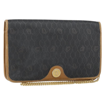 Christian Dior Vintage Honeycomb Clutch Canvas Black Canvas Clutche & Pouche Bag ()