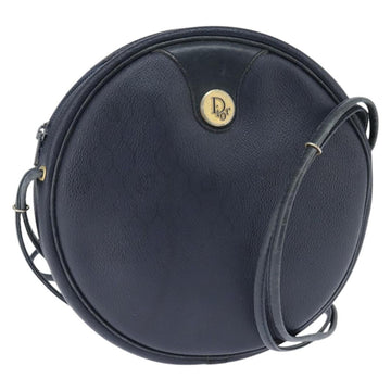 Christian Dior Vintage Honeycomb Shoulder Bag Canvas And Leather Navy Pvc Shoulder Bag Bag ()