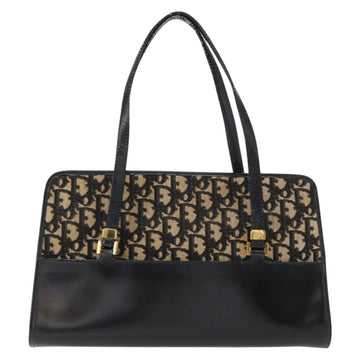 Christian Dior Trotter Shoulder Bag Canvas Black Canvas Shoulder Bag Bag ()