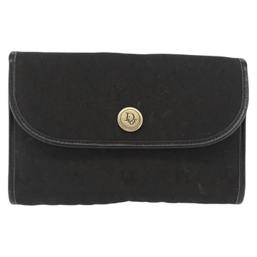 Christian Dior Vintage Honeycomb Chain Canvas Black Canvas Shoulder Bag Bag ()