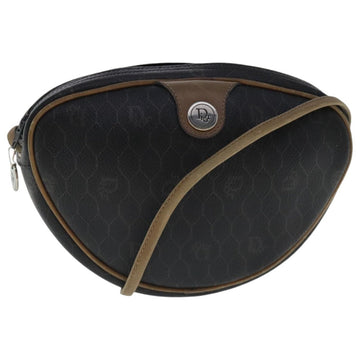 Christian Dior Vintage Honeycomb Shoulder Bag Canvas Black Canvas Bag ()