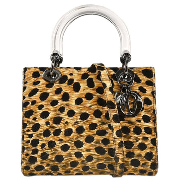 Christian Dior Vintage Lady Dior Bag Printed Canvas Multicolour Canvas Tote Bag Bag ()