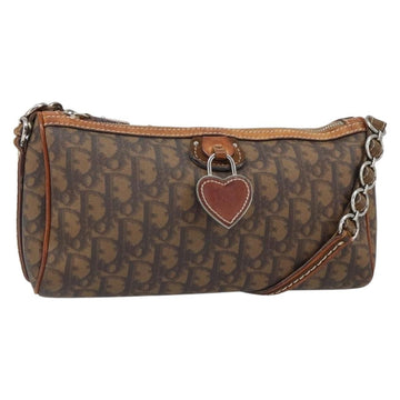 Christian Dior Trotter Shoulder Bag Canvas Brown Pvc Shoulder Bag Bag ()