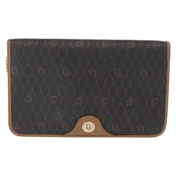 Christian Dior Vintage Honeycomb Chain Canvas Black Canvas Shoulder Bag Bag ()