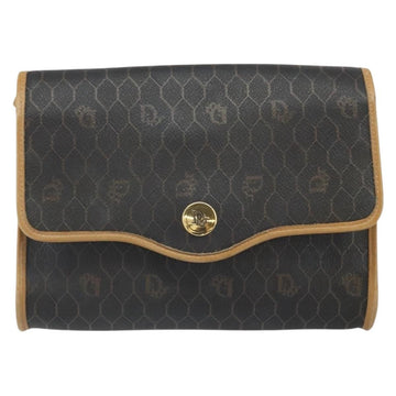 Christian Dior Vintage Honeycomb Shoulder Bag Canvas Black Canvas Shoulder Bag Bag ()