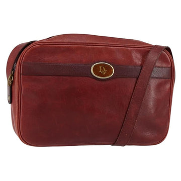 Christian Dior Vintage Shoulder Bag Leather Red Leather Shoulder Bag Bag ()
