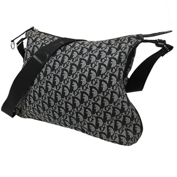 Christian Dior Vintage Trotter Messenger Bag Diorissimo Canvas Black Canvas Shoulder Bag Bag ()