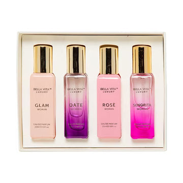 Set of 4 Woman Perfume Gift Set for Women Luxury Scent Long Lasting Fragrance 80ml each