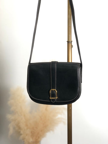 CELINE Belt Buckle Stitch Shoulder bag Black New 1:1 8d2v6y