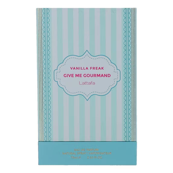 Vanilla Freak Give Me Gourmand by Lattafa, 2.53 oz 75ml Perfume EDP Spray for Women