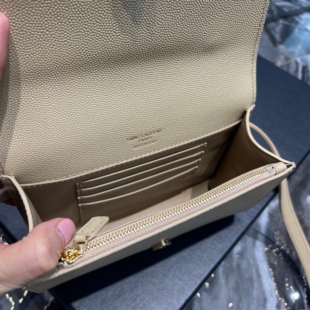 Yves Saint Laurent Kate Belt Bag Grey , Women’s Bags 7in/18cm