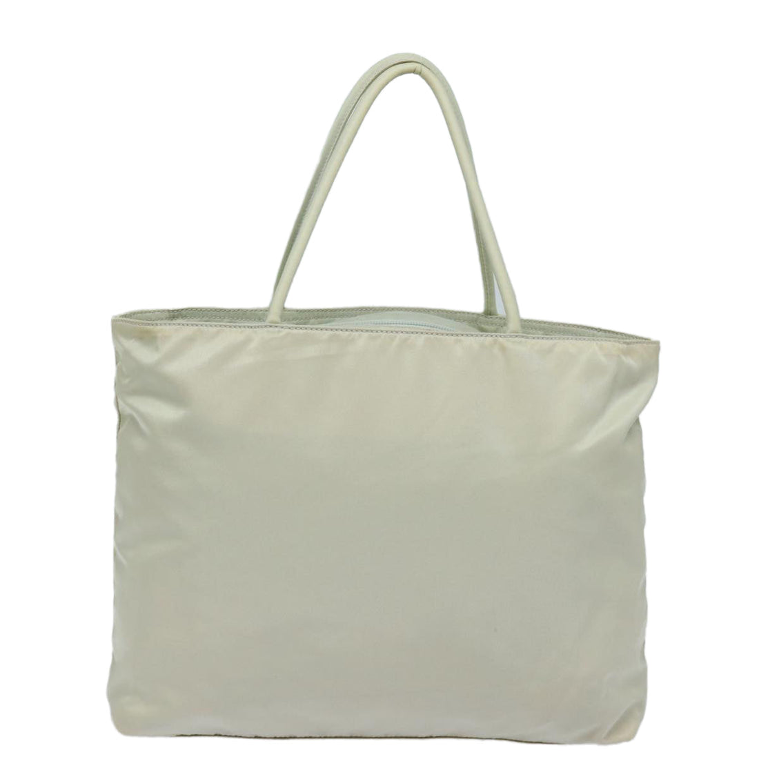 PRADA Hand Bag Nylon Gray Auth ti1783