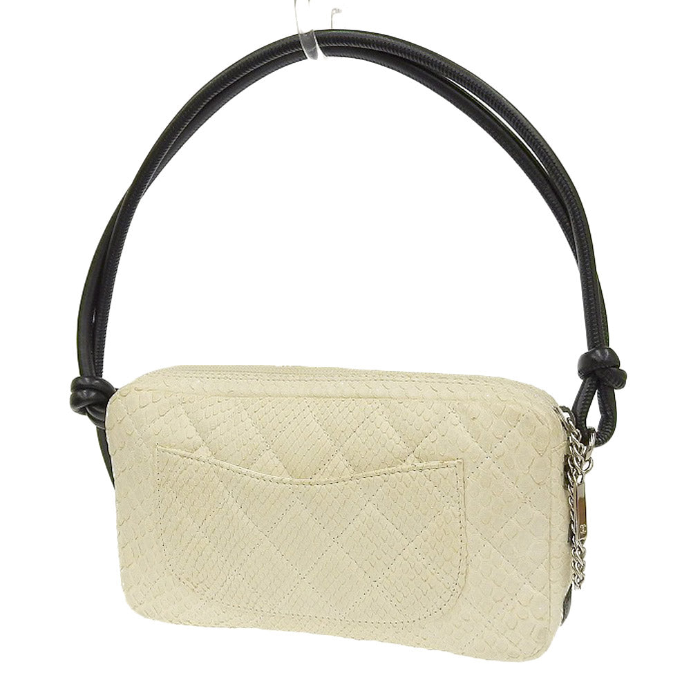 Top Quality Chanel Cambon Line Python Shoulder Pouch