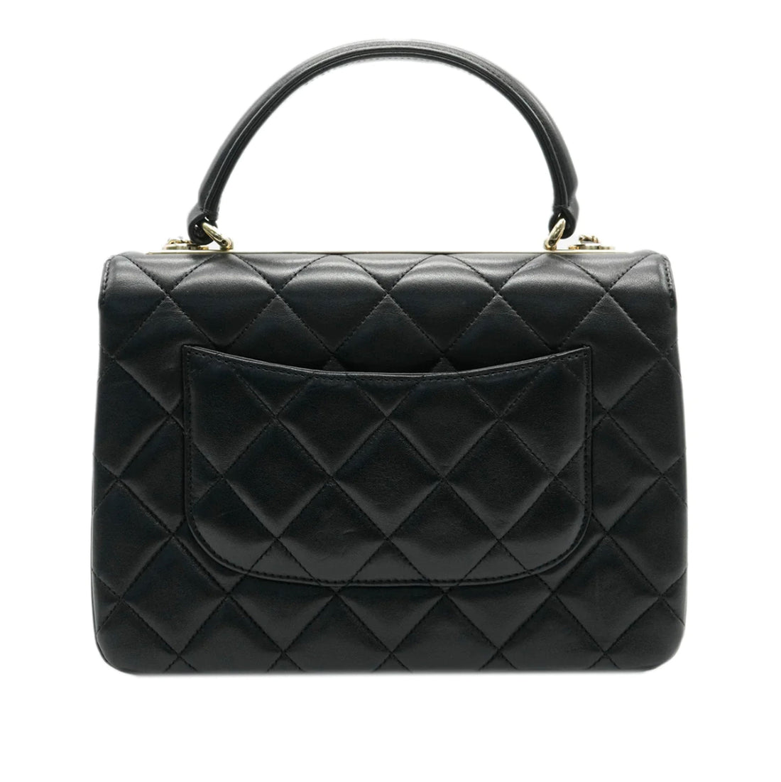 Top Quality Chanel Black Quilted Lambskin Small Trendy CC Dual Handle New Bag