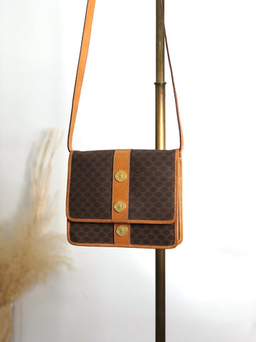 CELINE Macadam Medal Motif Shoulder bag Brown New 1:1 tab6bn