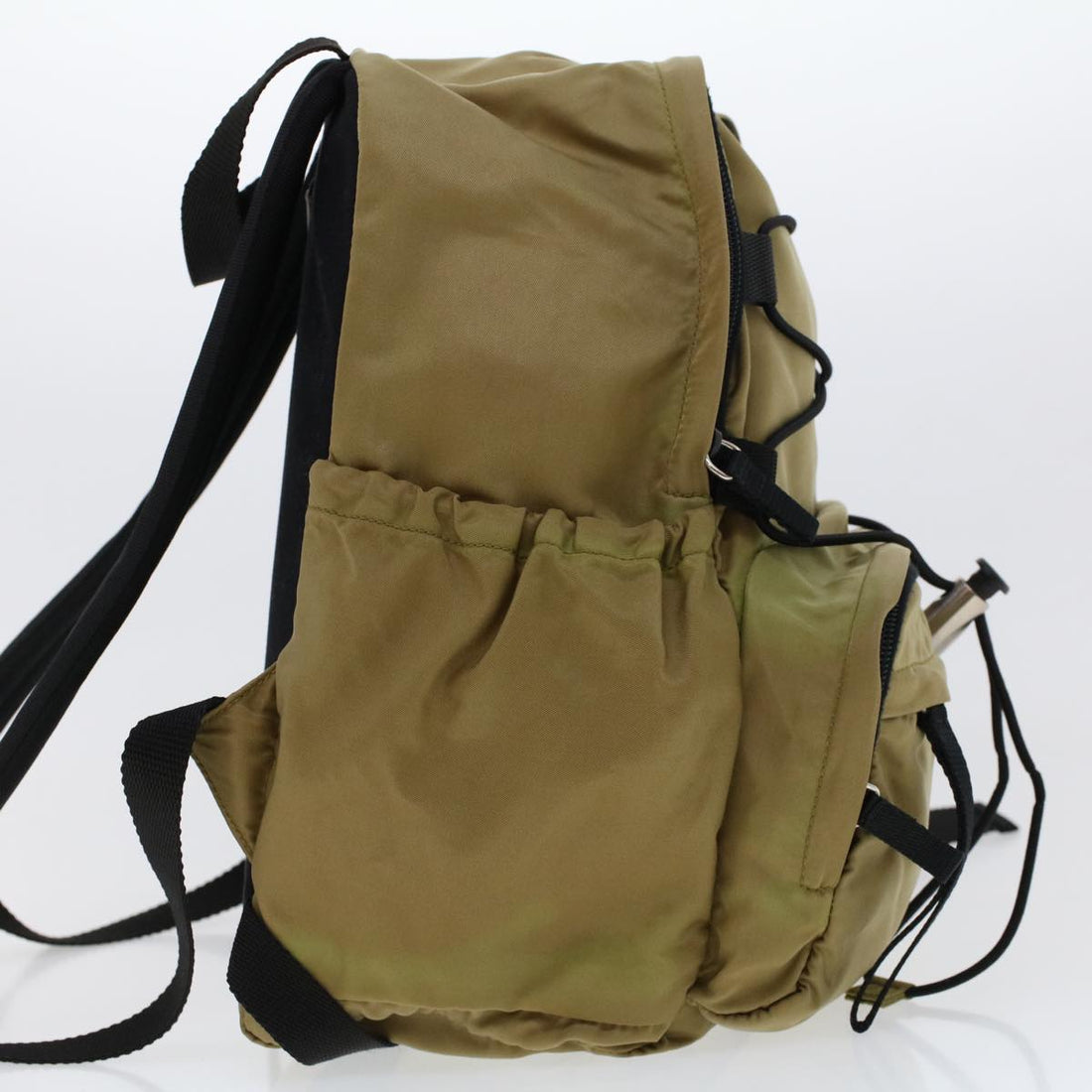 PRADA Backpack Nylon Khaki Auth yb105