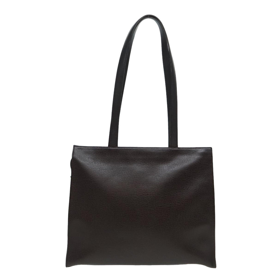 CHRISTIAN Top quality Dior Tote Bag Leather Brown Auth yk13800